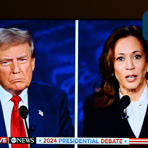 Trump und Harris beim TV-Duell